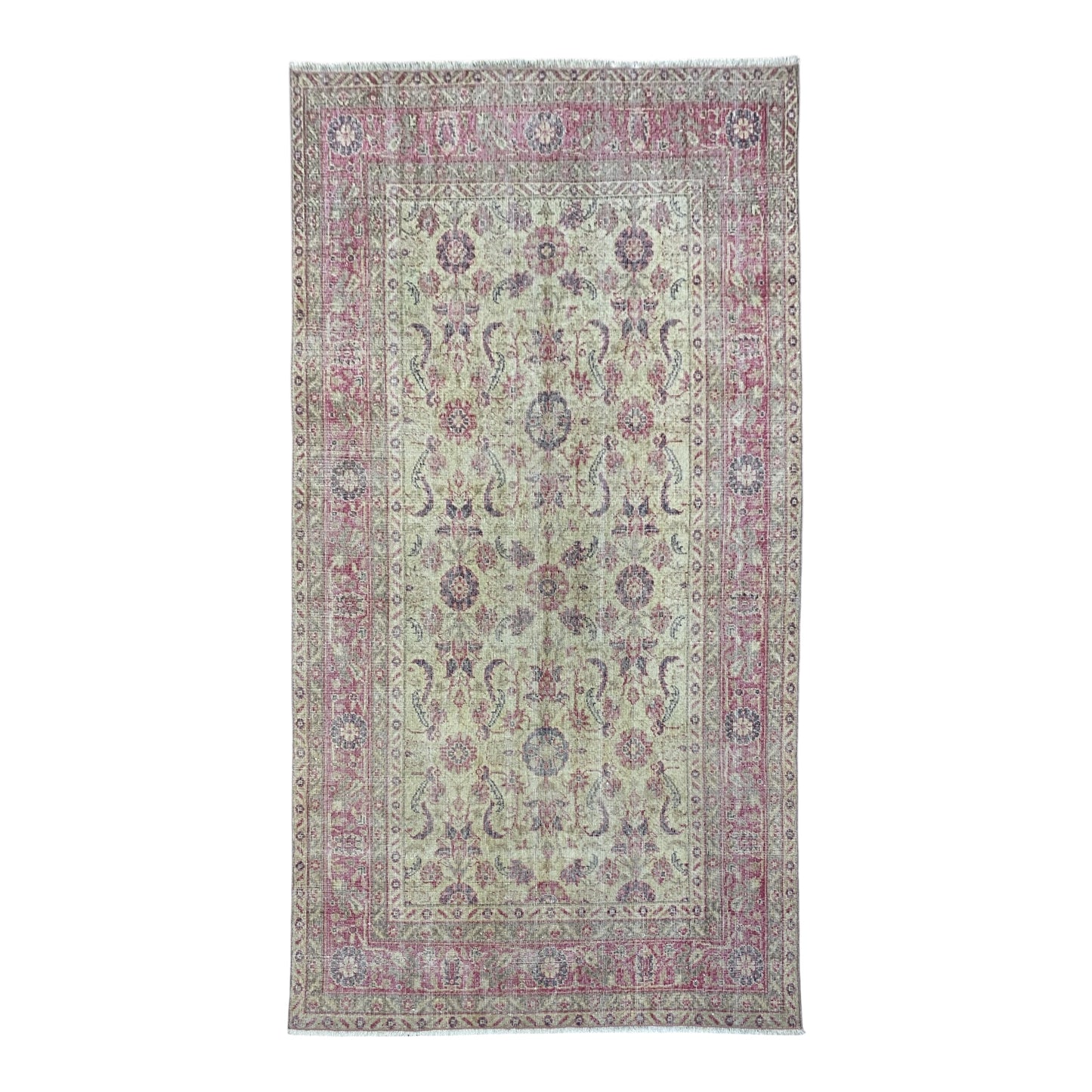 Vintage Turkish Oushak Rug