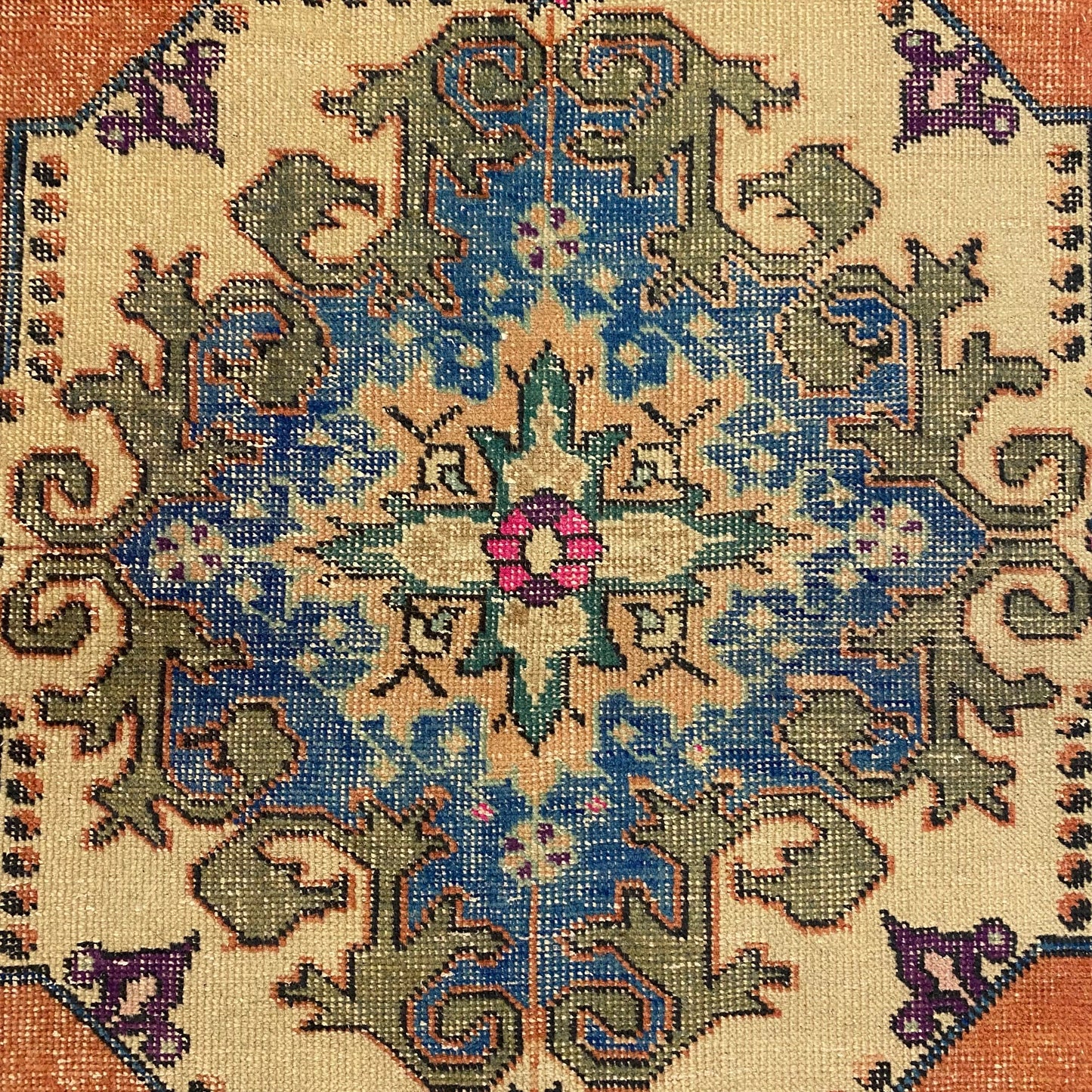 Vintage Turkish Oushak Rug - Kilim Art Gallery
