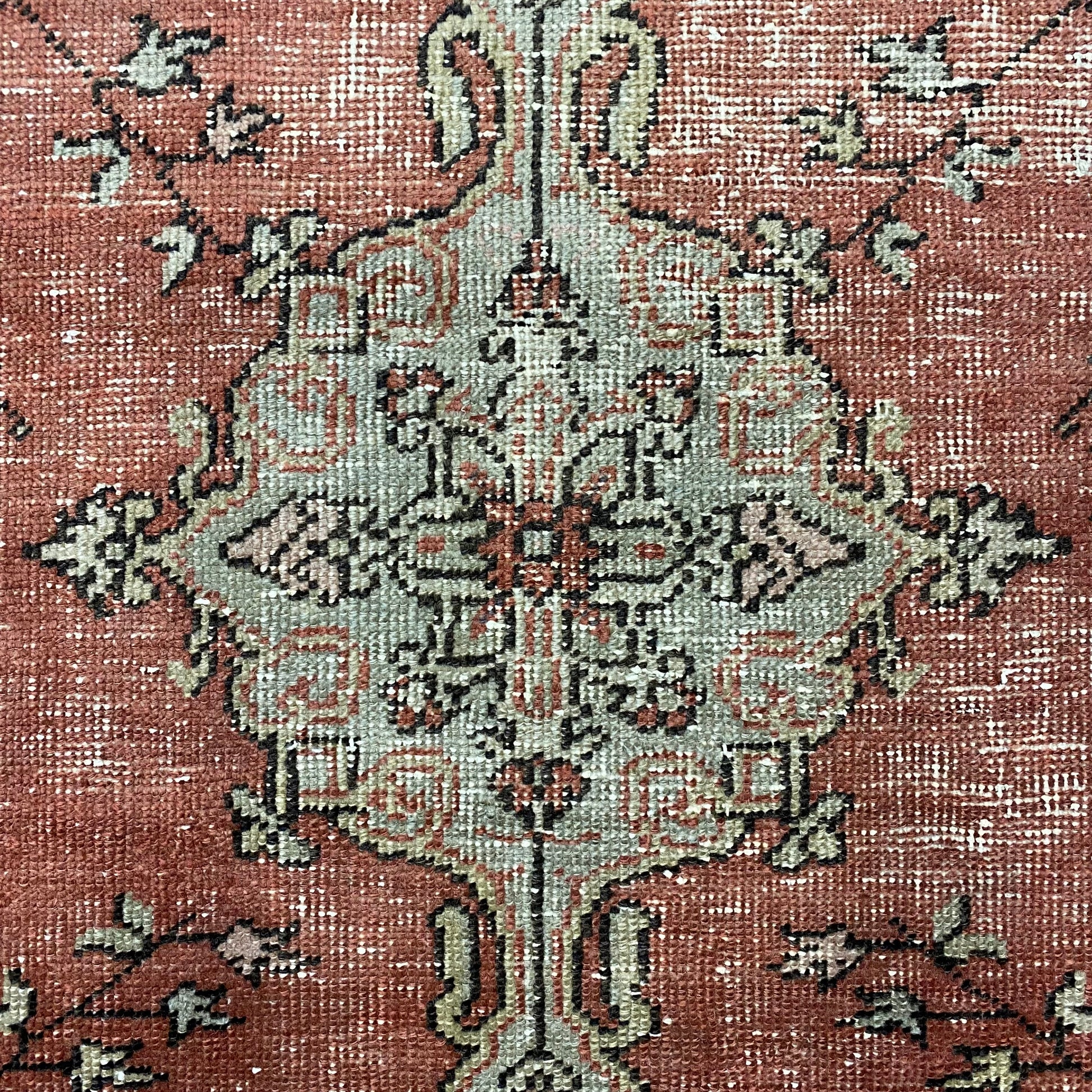 Vintage Turkish Oushak Rug