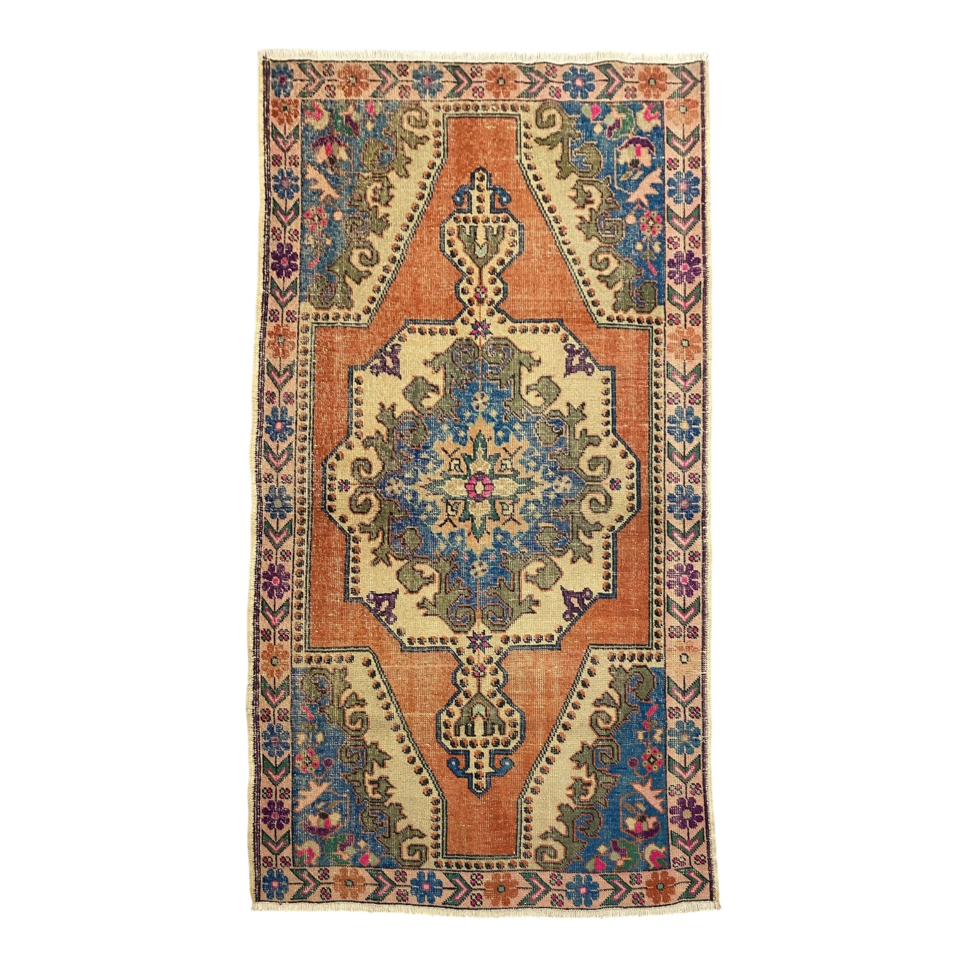 Vintage Turkish Oushak Rug - Kilim Art Gallery