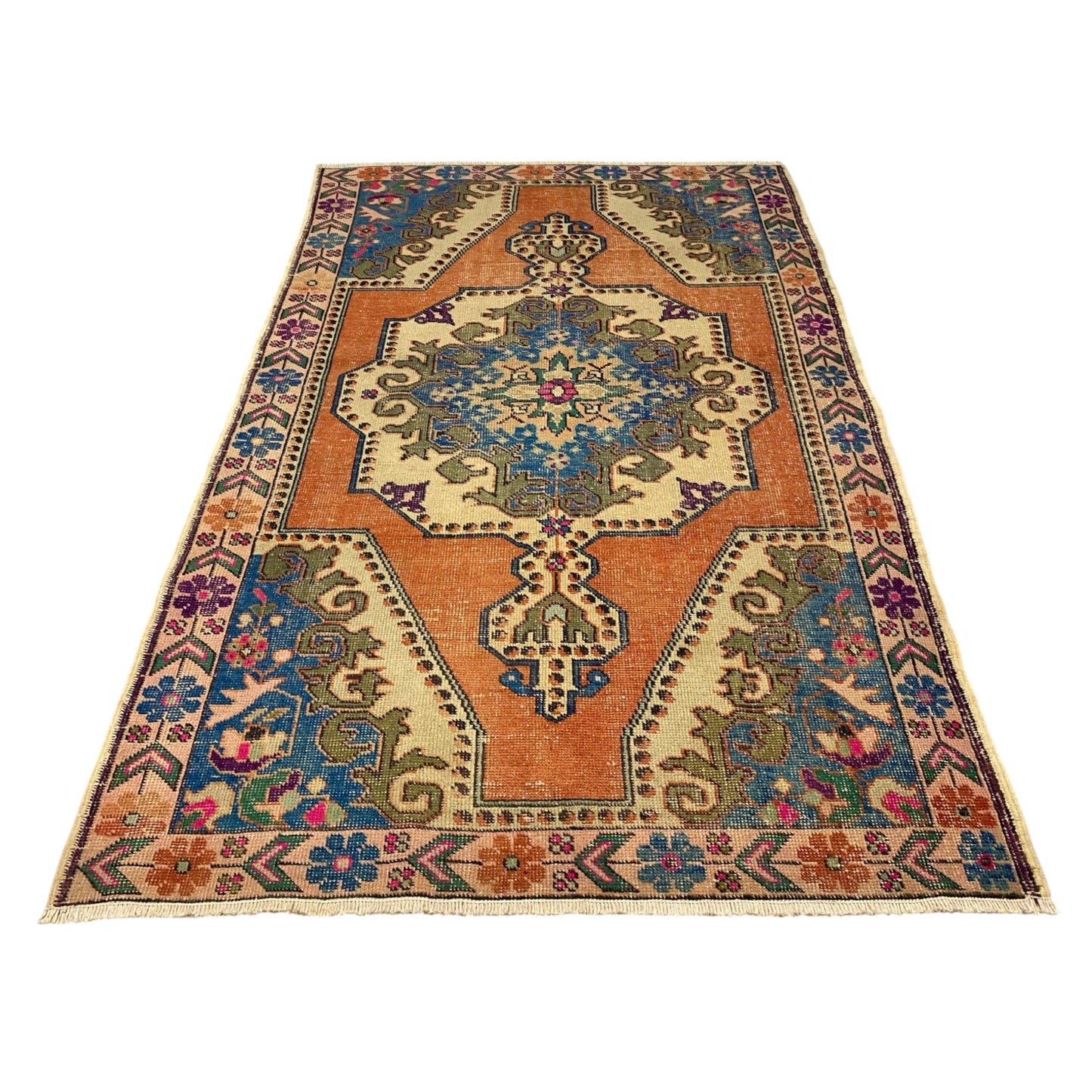 Vintage Turkish Oushak Rug - Kilim Art Gallery