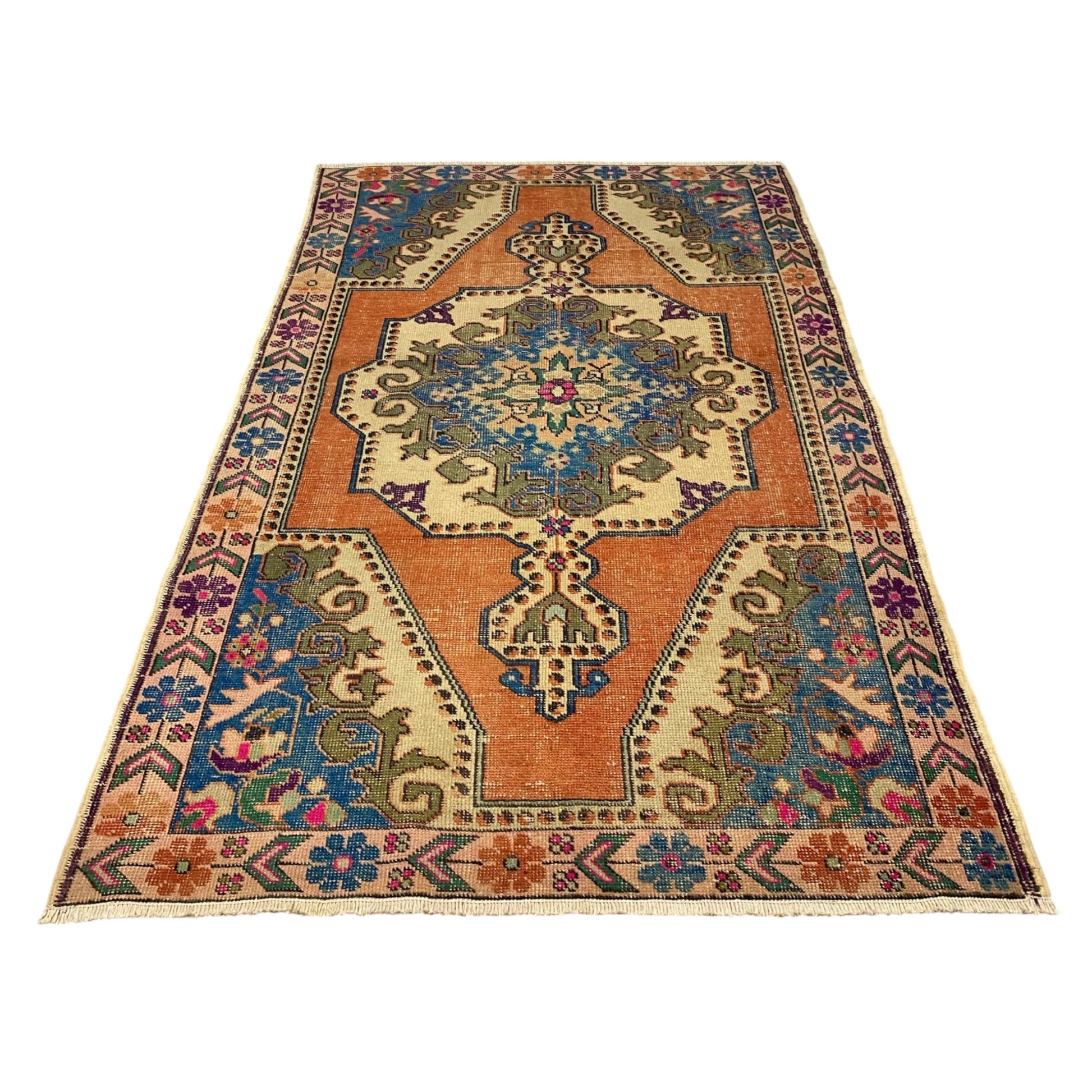 Vintage Turkish Oushak Rug - Kilim Art Gallery