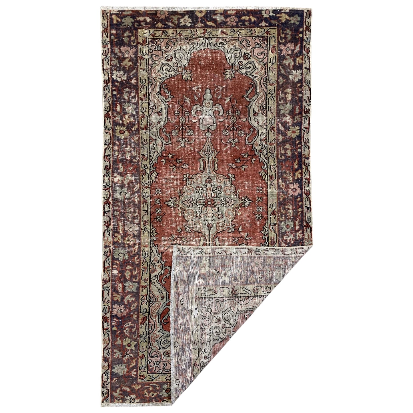 Vintage Turkish Oushak Rug