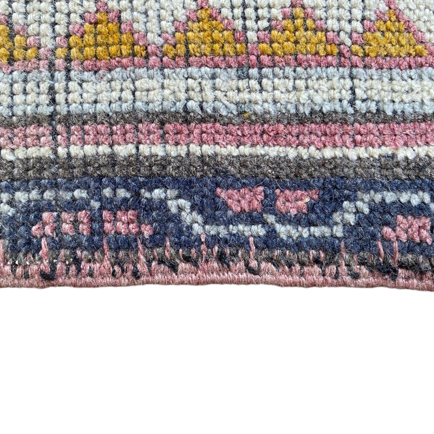 Vintage Turkish Oushak Rug Bath Mat - Kilim Art Gallery