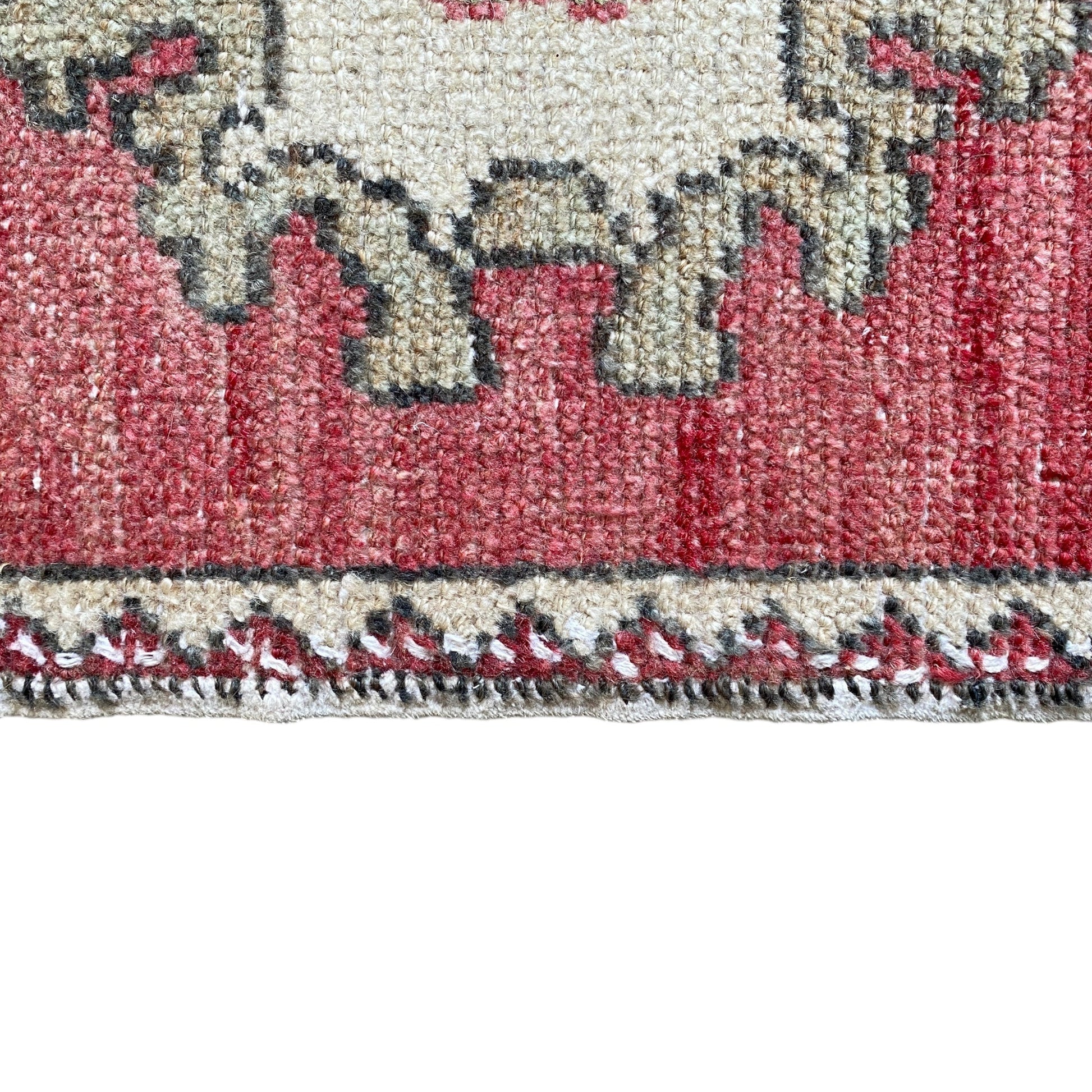 Vintage Turkish Oushak Rug Doormat - Kilim Art Gallery