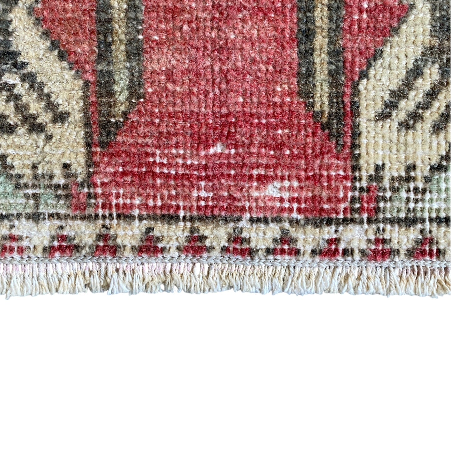 Vintage Turkish Oushak Rug Doormat - Kilim Art Gallery