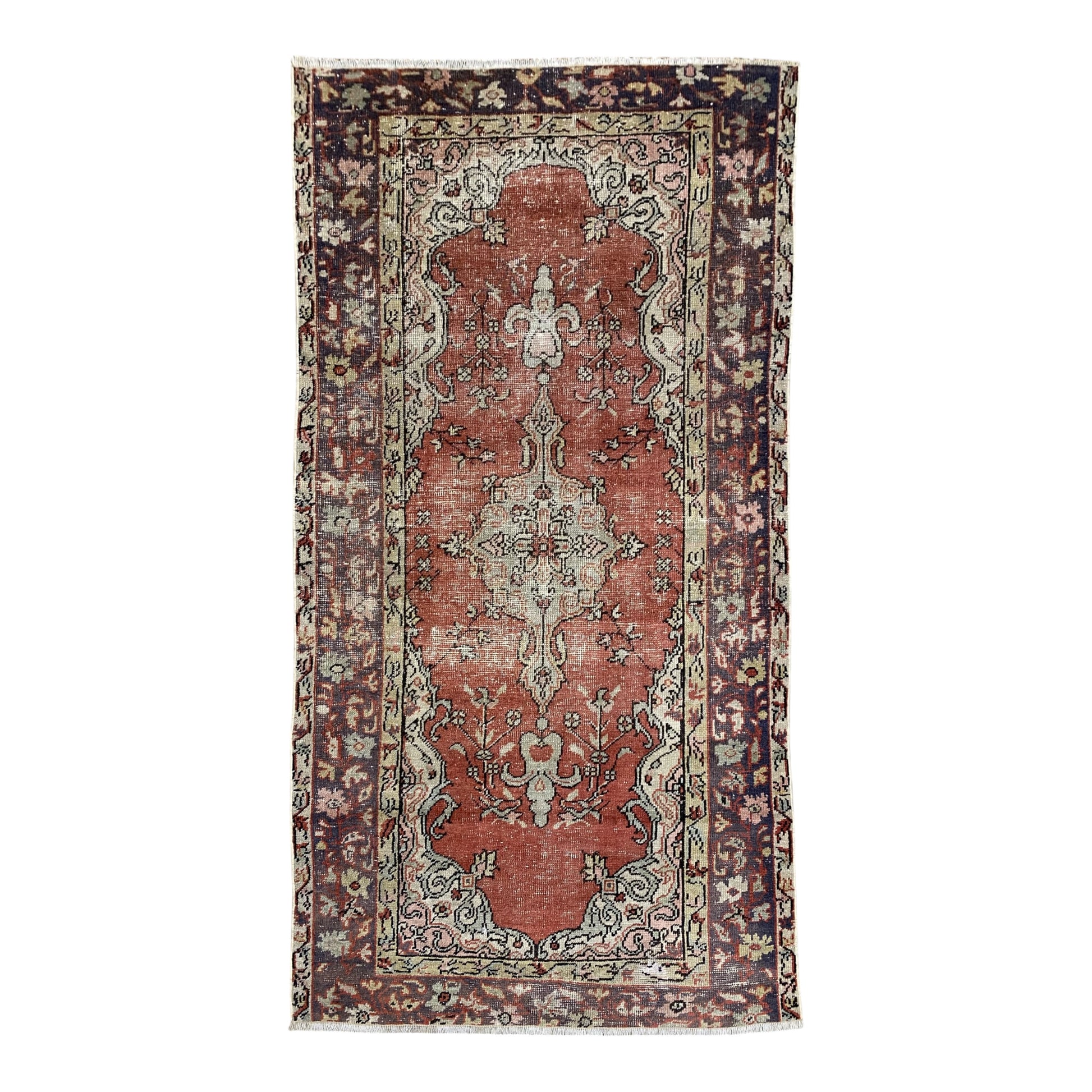 Vintage Turkish Oushak Rug