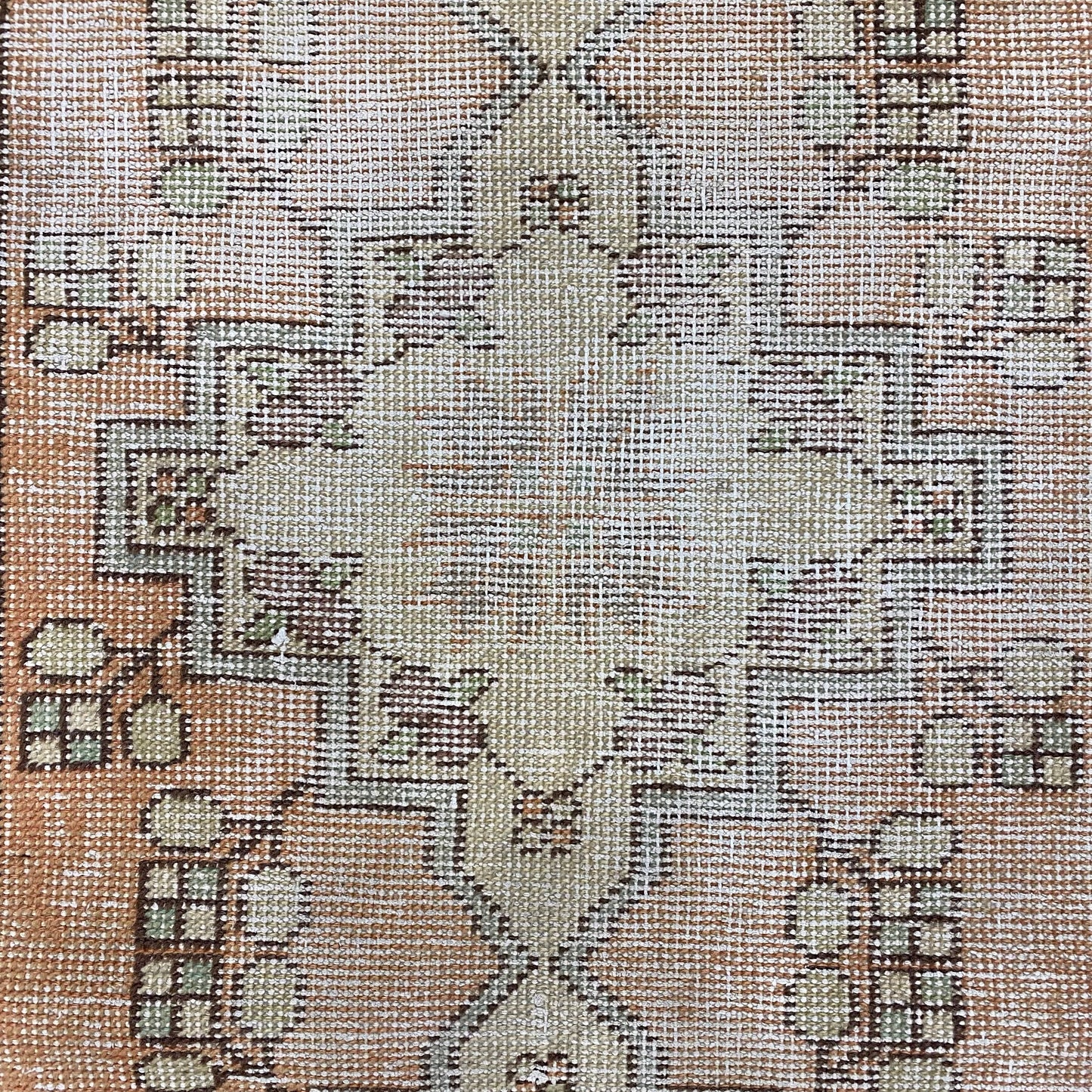 Vintage Turkish Oushak Runner Rug - Kilim Art Gallery