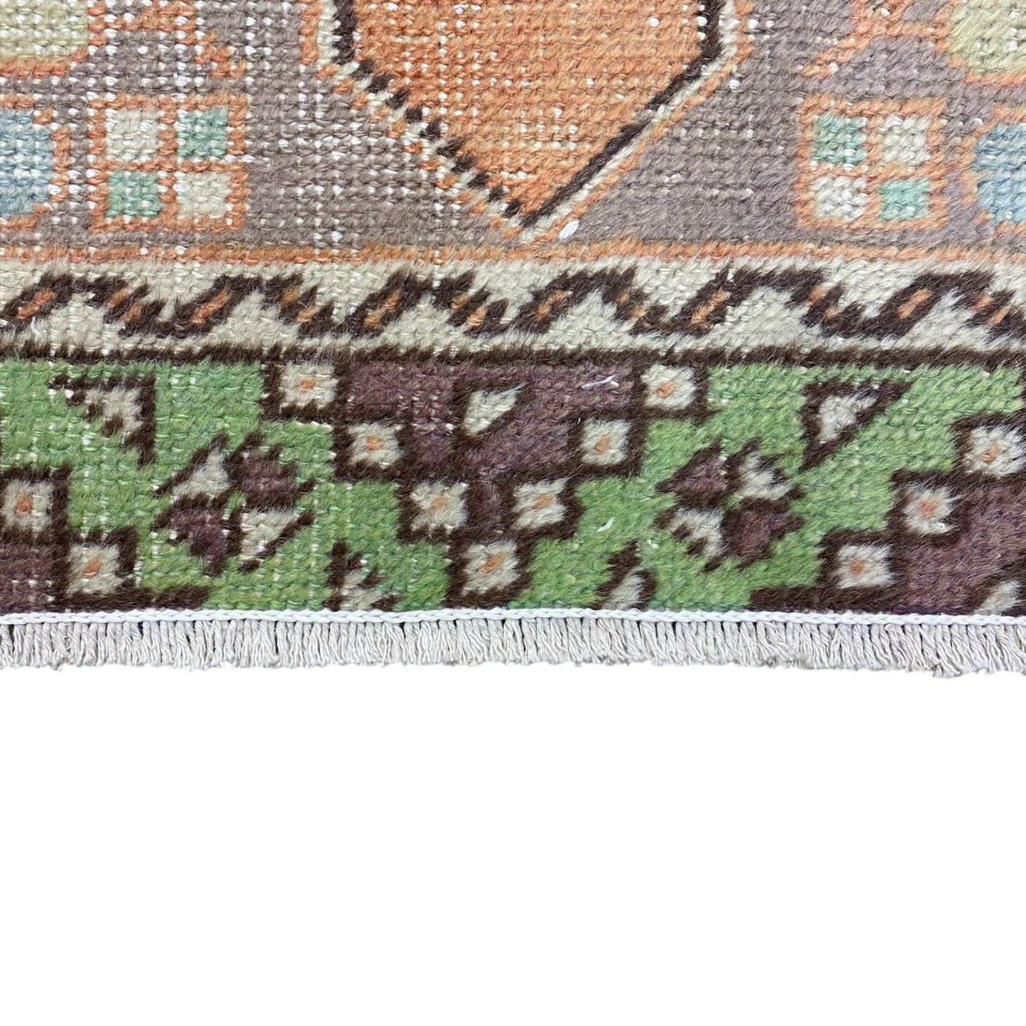 Vintage Turkish Oushak Runner Rug - Kilim Art Gallery