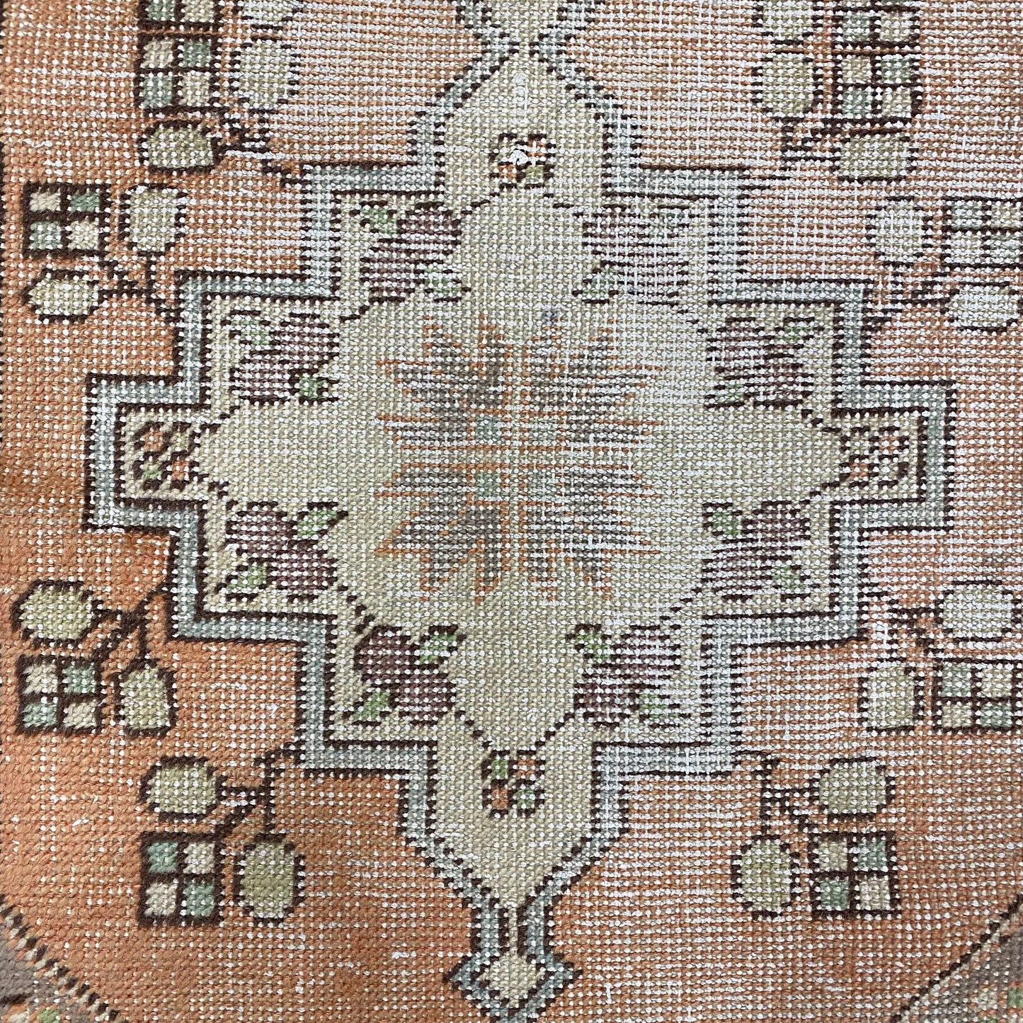 Vintage Turkish Oushak Runner Rug - Kilim Art Gallery