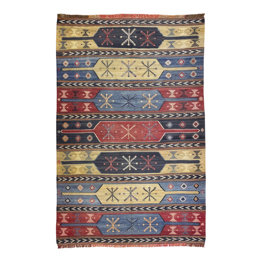 Vintage Turkish Sivas Kilim Area Rug - Kilim Art Gallery