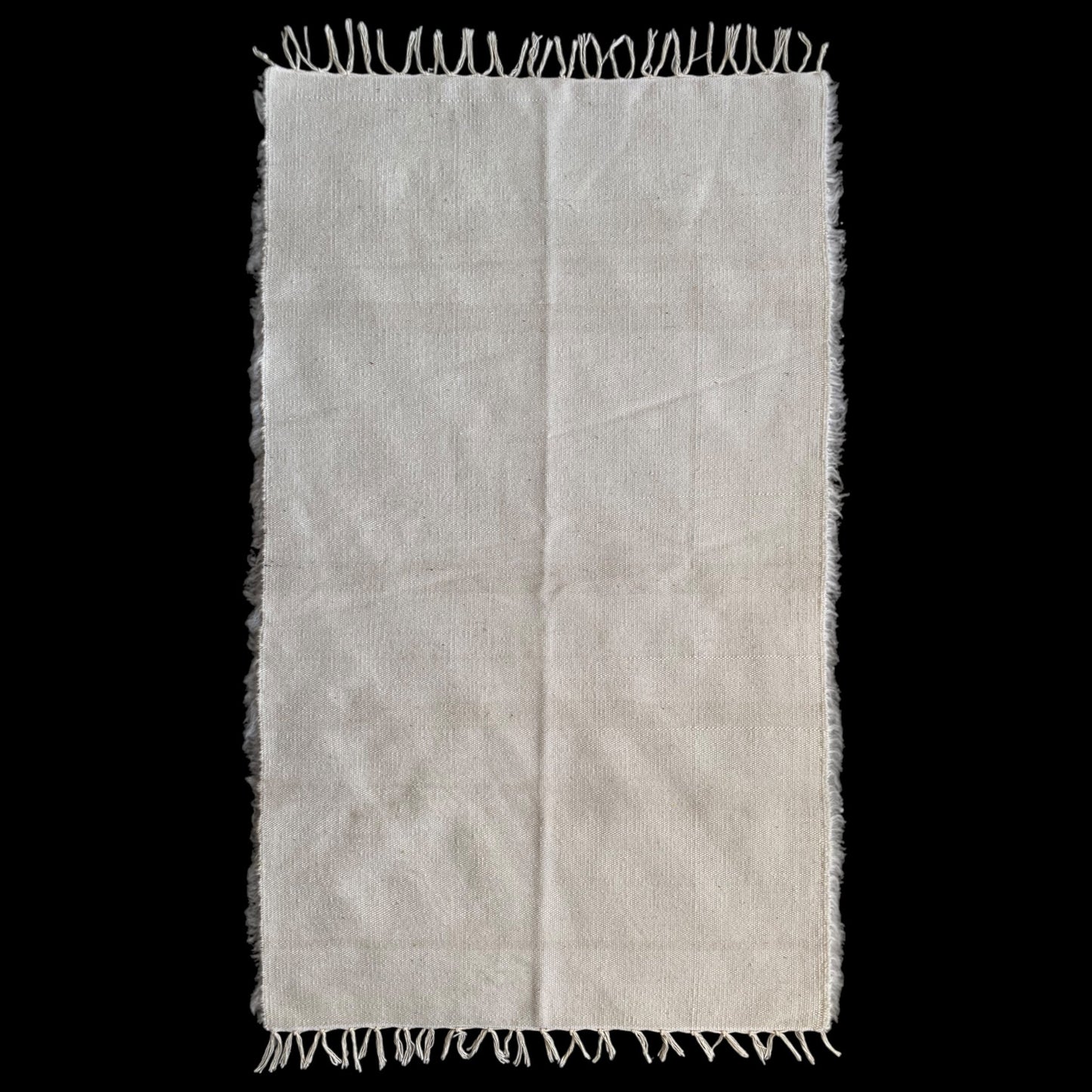 White Siirt Blanket Kelim Rug - Kilim Art Gallery