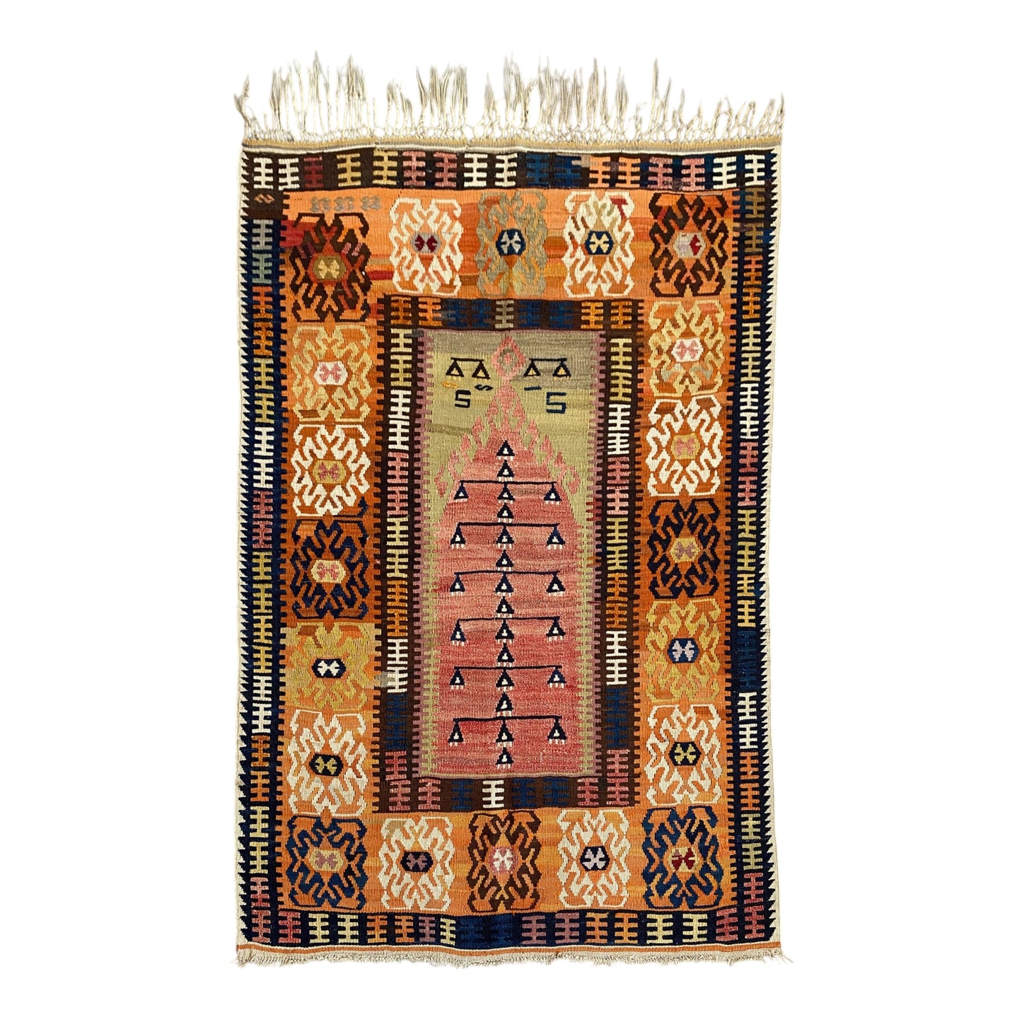 YAHYALI PRAYER Kilim Rug - Kilim Art Gallery