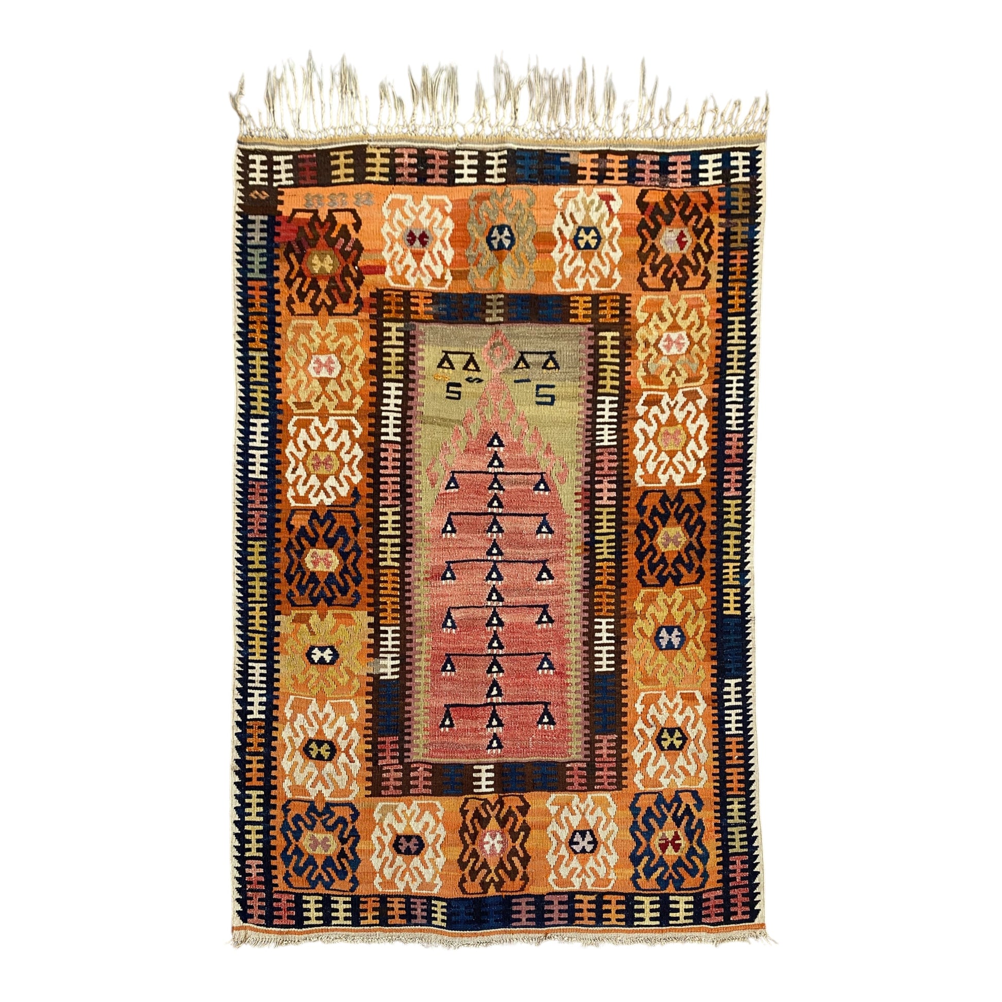 YAHYALI PRAYER Kilim Rug - Kilim Art Gallery
