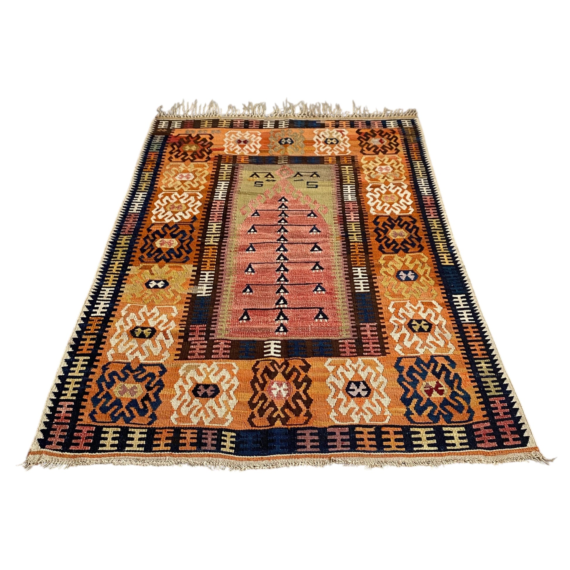 YAHYALI PRAYER Kilim Rug - Kilim Art Gallery