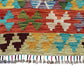 Yellow Purple Green Blue Kilim Runner Rug - Kilim Art Gallery