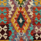 Yellow Purple Green Blue Kilim Runner Rug - Kilim Art Gallery