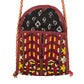 Yellow Red Ethnic Turkoman Crossbody Small Sling Bag / Pouch - Kilim Art Gallery