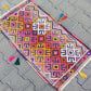 Colorful Pink Yellow Cicim/Jijim Kilim Yastik Rug