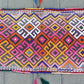Colorful Pink Yellow Cicim/Jijim Kilim Yastik Rug