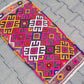 Pink Boho Small Turkish Nomadic Kilim Rug