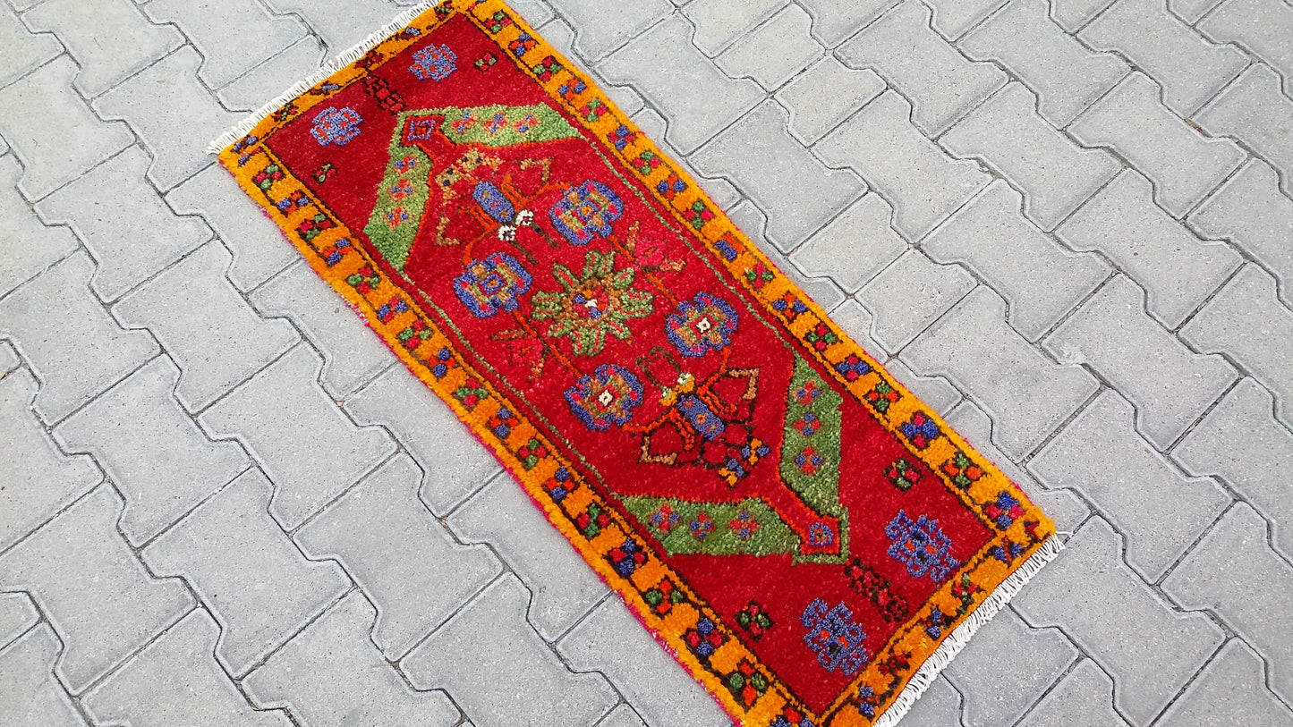 Turkish Tribal Nomadic Small Carpet Rug