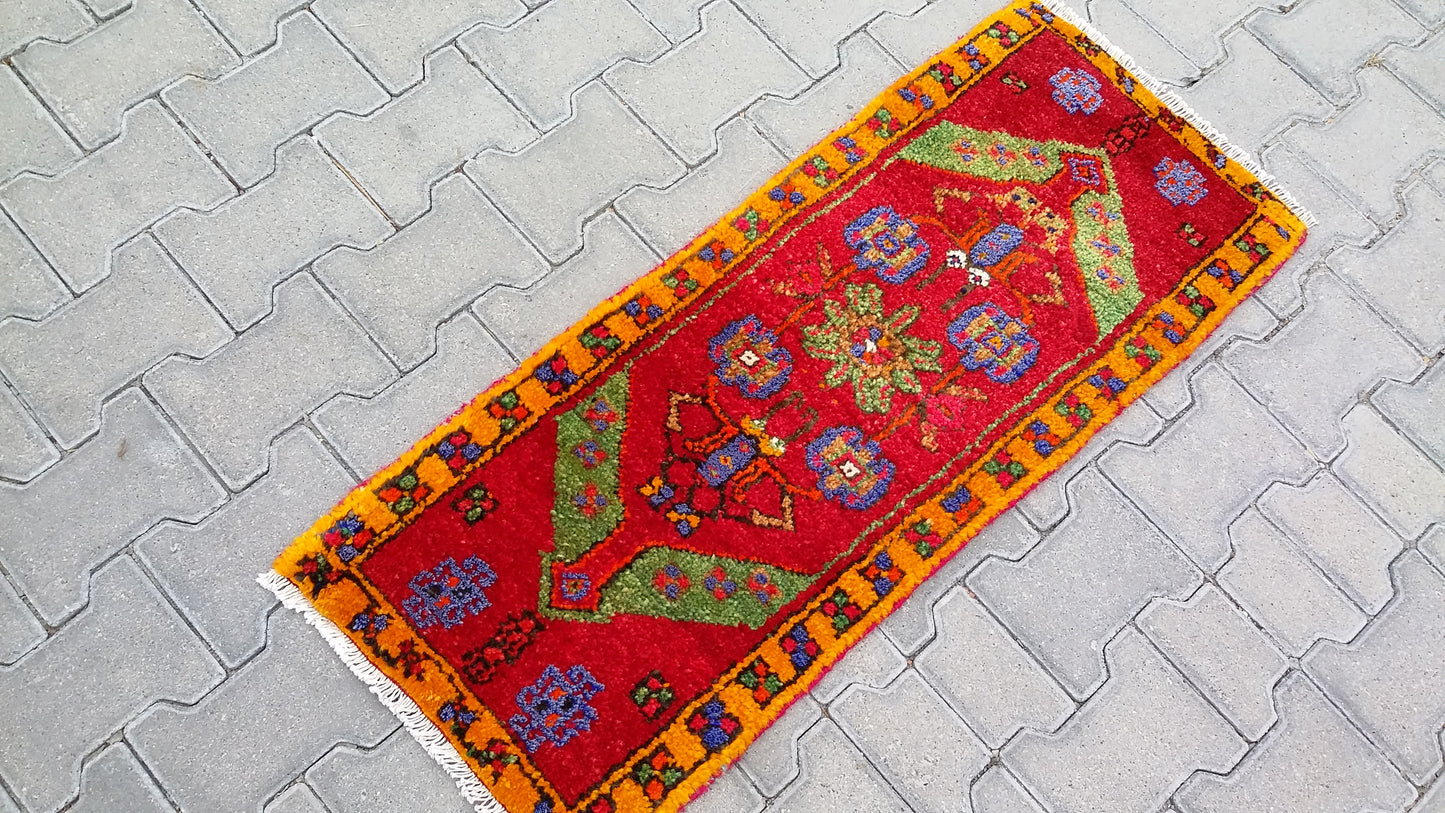 Turkish Tribal Nomadic Small Carpet Rug