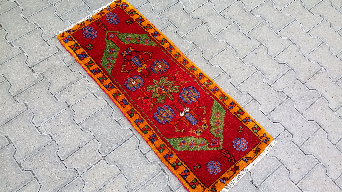 Turkish Tribal Nomadic Small Carpet Rug