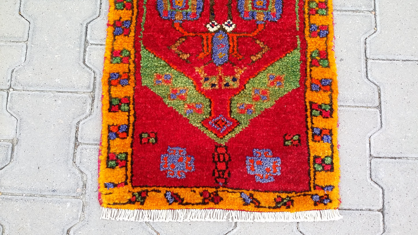 Turkish Tribal Nomadic Small Carpet Rug