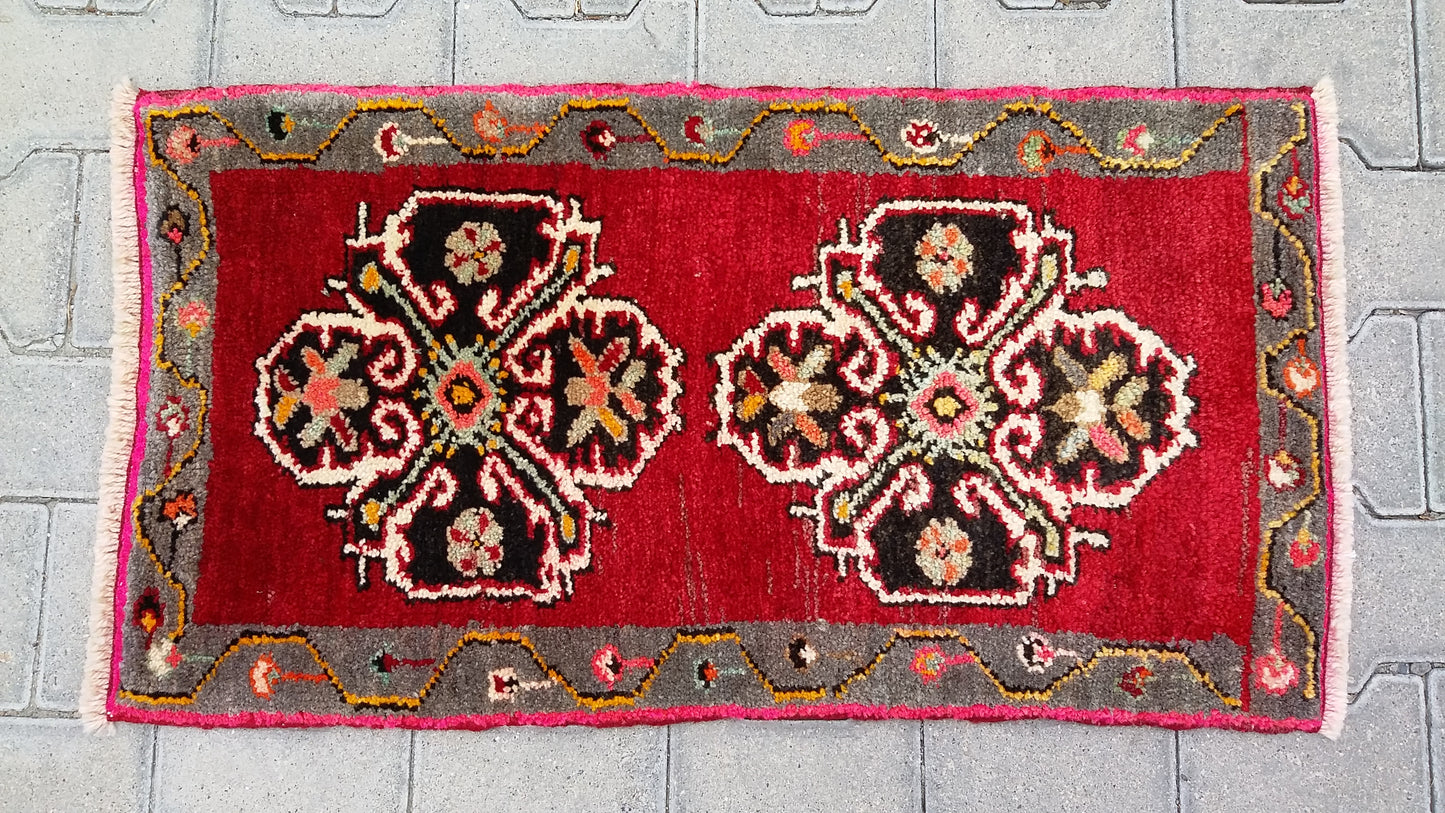 Turkish Tribal Nomadic Small Rug Carpet