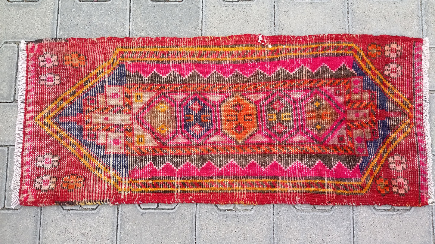 Tribal small runner rug