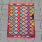 Small Colorful Boho Cicim Kilim Rug