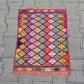 Small Colorful Boho Cicim Kilim Rug