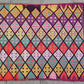 Small Colorful Boho Cicim Kilim Rug
