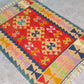 Red Color Handmade Turkish Kayseri Gomurgen Kilim