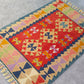 Red Color Handmade Turkish Kayseri Gomurgen Kilim