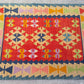 Red Color Handmade Turkish Kayseri Gomurgen Kilim
