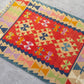 Red Color Handmade Turkish Kayseri Gomurgen Kilim