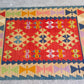 Red Color Handmade Turkish Kayseri Gomurgen Kilim