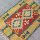 Small Turkish Kilim Rug Doormat Bathmat