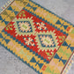 Small Turkish Kilim Rug Doormat Bathmat