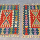 Pair of Twin Turkish Kilim Rugs