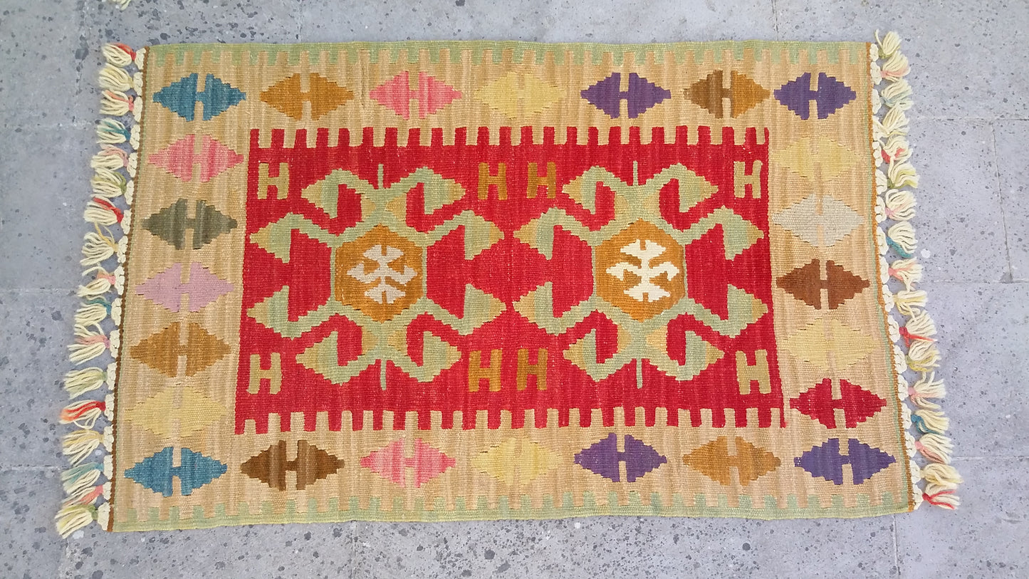 Twin Small Turkish Kilims