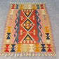 Pastel Color Pink Kilim Rug