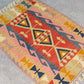 Pastel Color Pink Kilim Rug