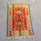 Small Wool Nomadic Kelim Rug