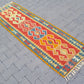 Narrow Turkish Kilim Runner Rug