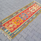 Narrow Turkish Kilim Runner Rug