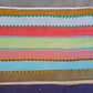 Colorful Striped Turkish Kilim Rug
