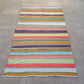 Colorful Striped Turkish Kilim Rug